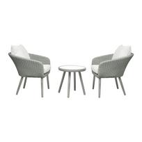 Šviesiai pilkos spalvos sodo poilsio baldų komplektas Bistro – Unique Furniture