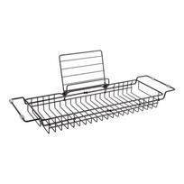 Juodos spalvos metalinis reguliuojamas vonios laikiklis PT LIVING Vonia, 61-86 cm