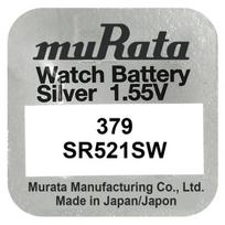 Murata 379 (SR521SW) sidabro oksido baterijos 10 vnt.
