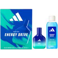 Dovanų rinkinys Adidas Vibes Energy Drive Fresh Fougère kvapas EDP 50 ml + dušo gelis 100 ml