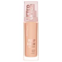 Makiažo pagrindas Maybelline Lifter Plump & Glow 30 ml su niacinamidu ir hialurono rūgštimi