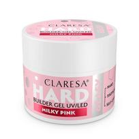 Konstrukcinis gelis Claresa Hard&EASY Milky Pink, savaime išsilyginantis UV/LED