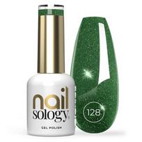 Hibridinis nagų lakas Clavier Nailsology 128 Green Twilight blizgučių „flash“ efektas 8 ml