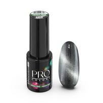 Hibridinis nagų lakas Excellent Pro Pro Colors be HEMA Katės akis 105 Sidabrinis užtemimas juodas 7 g