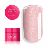 Polygelis Silcare Base One Shimmer Misty Rose savaime išsilyginantis, ilgalaikis