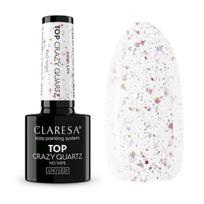 Viršutinis sluoksnis Claresa Crazy Quartz No Wipe Permatoma rožinio aukso folija 5 g