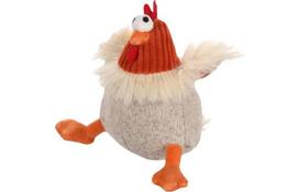 Flamingo Tucky vištienos smėlio spalvos minkštas žaislas šunims su čirškalu 17×9×20 cm