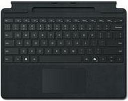 Microsoft Surface Pro Keyboard for Business - Tastatur - mit Stiftaufbewahrung - mit Beschleunigungsmesser, Touchpad, Surface Slim Pen Aufbewahrungs- und Ladeschale - hinterleuchtet - AZERTY - Französisch - Schwarz - für Surface Pro 10 for Business, Pro 8 for Business, Pro 9 for Business, Pro X for Business (8XB-00142)
