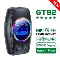Bluetooth 5.4 garso siųstuvas-imtuvas RGB LED ekranas HiFi stereo muzika belaidis adapteris 3,5 mm AUX TF su mikrofonu televizoriui, kompiuteriui, automobiliui Standard Edition