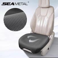 SEAMETAL Odinis automobilio sėdynės užvalkalas Vasarinis vėsinantis užvalkalas Vėdinimas Visų sezonų universalus sėdynės užvalkalas Pilnai apimantis komfortas 1pc front seat bottom juoda