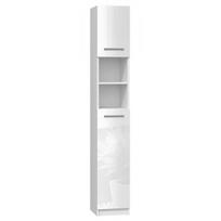 TOP E SHOP Topeshop Szafka łazienkowa Marbela 32cm biały połysk