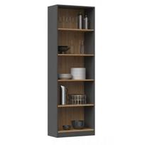 TOP E SHOP Topeshop Regał R60 60x30xH182 antracyt/ artisan