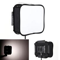 23*23 Softbox difuzorius Yongnuo Yn600l II Yn900 Yn300 Yn300 III IV Yn160 III LED vaizdo šviesos paneliui, sulankstomas minkštas filtras juoda