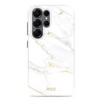 MIO White Marble Magsafe Case Compatible for Samsung S25 Ultra 5G