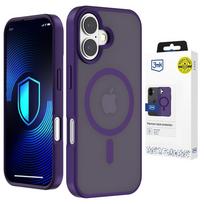 3mk Smoke MagCase for iPhone 16 - purple-translucent