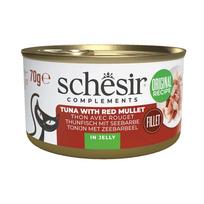 SCHESIR Complements Tuna with red mullet in jelly – šlapias kačių maistas – 70g