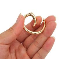 20pcs 40MM Spring O Rings Gold Snap Clips Jewelry Tools Spring Clasps  Purse Bag sidabras