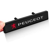 Automobilio priekinės variklio dangčio grotelių emblema LED šviesa Grotelių dekoratyvinė šviesa Peugeot 308 206 207 407 607 108 208 301 308 508 608 107 BB1 juoda