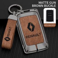 Ratlankių dangteliai Automobilio TPU Cinko Lydinio Raktų Dėklas Maišelis Renault Koleos Captur Kadjar Megane Clio Talisman Scenic Arkana Automobilio Raktų Grandinėlė Automobilio gray