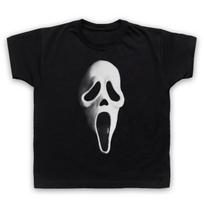 Ghost Mask Scream Face Ghostmask Horror Childrens Kids Boys Baby Children T-shirt All Cols 110