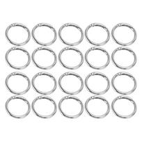 20pcs 40MM Spring O Rings Gold Snap Clips Jewelry Tools Snap Hooks  Pet Chains sidabras