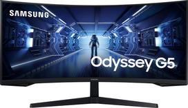 SAMSUNG Odyssey G5 (C34G55) 34” WQHD curved gaming monitor (LC34G55TWWPXEN)