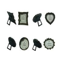 4Pcs Retro Mini Picture Frame Set 1inch Small Metal Photo Frame Antique Tiny Photo Frame Gallery Art Decors Gift