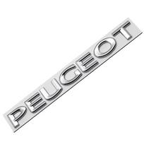 Automobilio lipdukas 2025 Karštas 1 vnt. Automobilio galinės bagažinės 3D emblema PEUGEOT raidės lipdukas Priedai Peugeot 206 307 308 3008 207 208 407 4 juoda