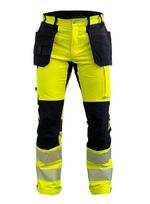 Darbo kelnės BoSafetyTENSION PLUS  4-way stretch TENSION PLUS Hi-vis Class 2
