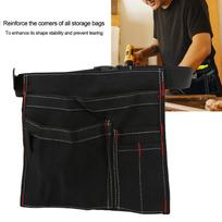 Canvas Tool Belt Bag 5-Pocket Storage Bag Durable Canvas Organizer  Electrician Maintenance chaki