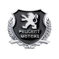 Automobilio lipdukas 2025 Karštas 1 vnt 3D metaliniai sparnai emblema Automobilio šoninis ženklas Langas bagažinės lipdukas Decal Peugeot 207 3008 206 208 308 307 40