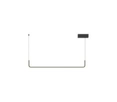 MAXLIGHT PO644 - LED liustra ant laido URUS LED/17W/230V juoda