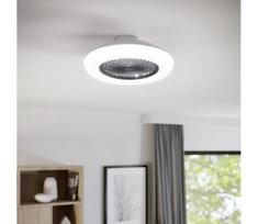 Eglo 35144-LED lubinis ventiliatorius SAYULITA 3xLED/12,6W/230V Ø55 cm pilkas + su nuotoliniu pultu