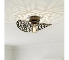Eglo 44123 - Lubinis šviestuvas SWABY 1xE27/60W/230V Ø 40 cm bronzinis
