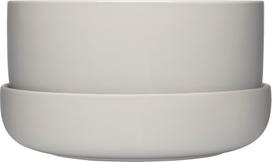 Iittala Vazonas Nappula 24 x 13 cm, šviesiai pilkas, su padėkliuku