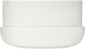 Iittala Vazonas Nappula 24 x 13 cm, baltas, su padėkliuku