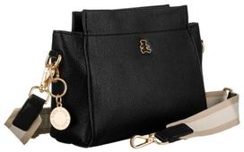 Women's messenger bag with a pendant and a wide strap - LuluCastagnette
