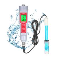 pH matuoklis, didelio tikslumo nešiojamas rašiklio tipo pH testo matuoklis 2 viename pH ir temperatūros matuoklis LCD skaitmeninis pH-618L