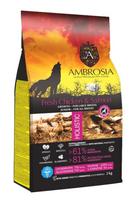 Ambrosia GF Junior Large Breed Fresh Chicken & Salmon begrūdis sausas maistas jauniems, didelių veislių šunims, 12 kg