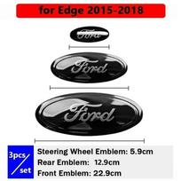 Automobilio lipdukas 2026 Ford Naujas 2025 Karštas 3 vnt. Automobilio priekinio gaubto galinio emblemos logotipo lipdukas Ford Mondeo Edge Kuga Focus Hečbekui Sedanas