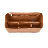 High-quality Felt Handbag Insert Bag Bag Support Organization Purse Liner Portable Storage Bag Organiser for For Liz Visetos brown