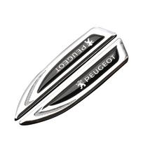 2026 Karštas Automobilio Lipdukas 2vnt 3D Metalinis Automobilio Šoninis Sparnas Galinė Bagažinė Emblema Ženklelis Lipdukas Decal Peugeot 207 3008 206 208 308 307 40 For Peugeot ruda