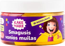 Vonios modelinas - muilas KAKĖ MAKĖ, 300 g, geltonas - raudonas