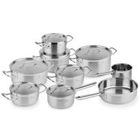 Puodų rinkinys BOJ 04000204, 9 dalių, Premium, nerūdijantis plienas
