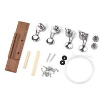 26 Inch Ukulele DIY Kit Tenor Ukelele 4 String Hawaii Guitar DIY Set Zebra Wood Panel Rosewood Fingerboard with Pegs