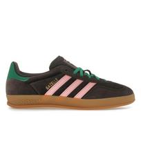 adidas Gazelle Indoor Tamsiai rudos Rožinės Žalios Aksominės Moteriški Sportbačiai Švytinčiai Rožiniai Teismo Žalios JI2714 36⅔