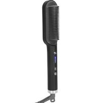 Multi Functional Hair Straightener Hair Curling Straightening Comb Styling Tool (Black Red ) UK Plug raudona juoda spalva