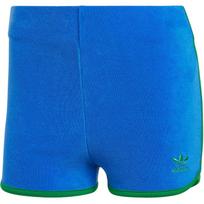 Adidas Originals Terry Šortai Dryžuotas Raštas Mažas Logotipas Prigludę Laisvalaikio Šortai Moteriški Šortai Mėlyni JG8059 S