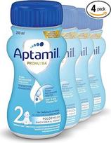 "Aptamil Pronutra 2 Follow-on Milk After 6 Months", kūdikių pieno mišinys, paruoštas gerti (4 x 200 ml)
