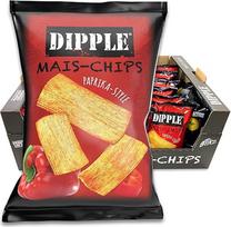 "Dipple" kukurūzų traškučiai "Pepper" (26 x 90 g) - traškūs ir aštrūs